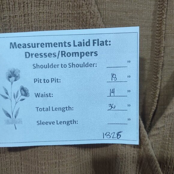 Madewell Women's Tan Flutter Sleeve Faux Wrap Mini Dress - Picture 9 of 9